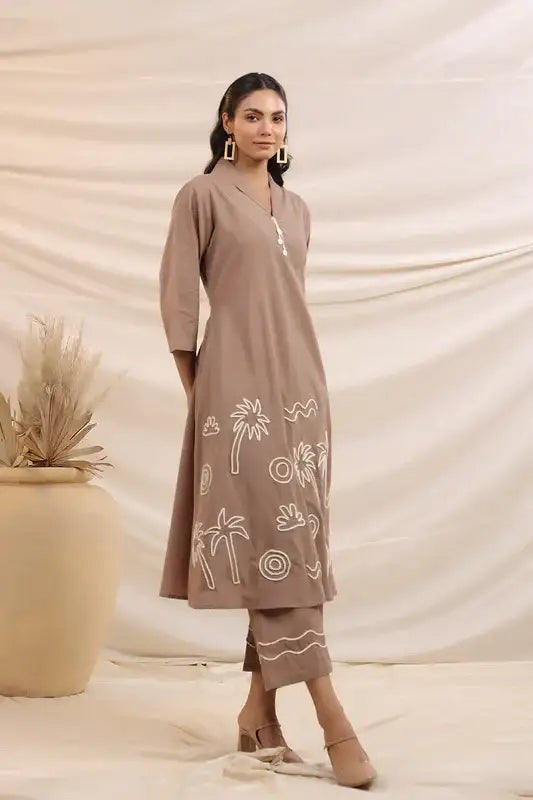 Earthen Escape Breeze Cotton Co-ord Set
