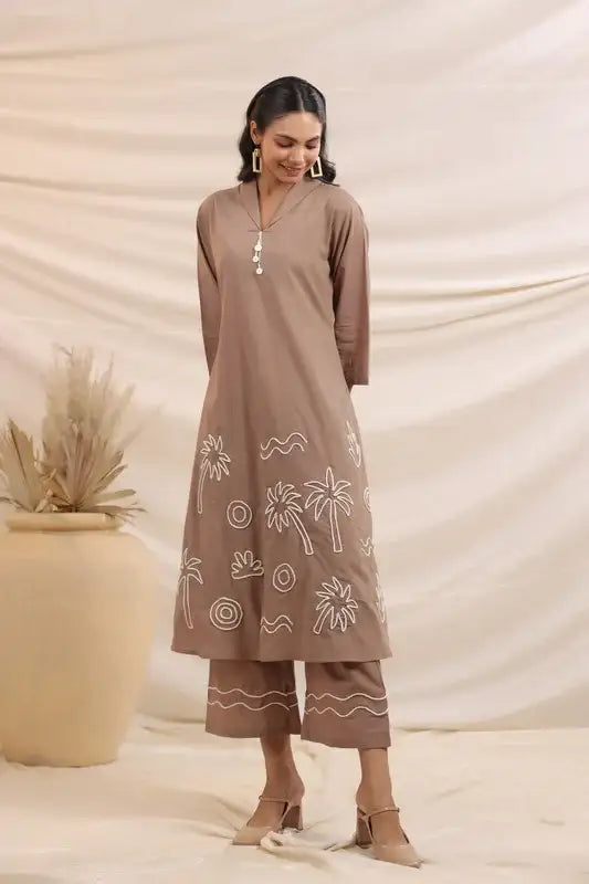 Earthen Escape Breeze Cotton Co-ord Set