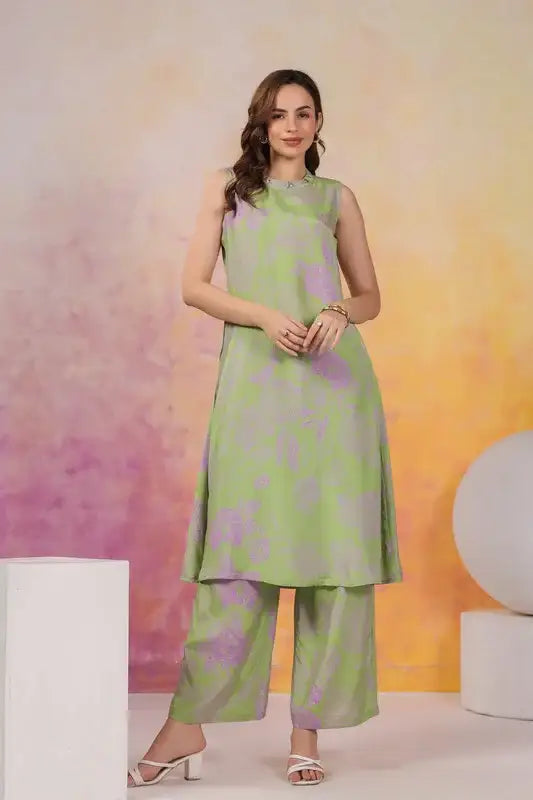 Green Botnical Cotton Co-ord Set