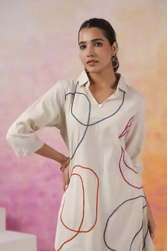 Playful Traces Cotton Flex Co-ord Set