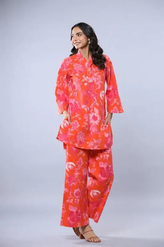 Citrus Blossom Cotton Co-ord Set