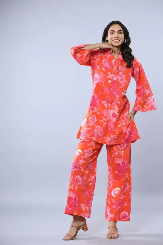 Citrus Blossom Cotton Co-ord Set