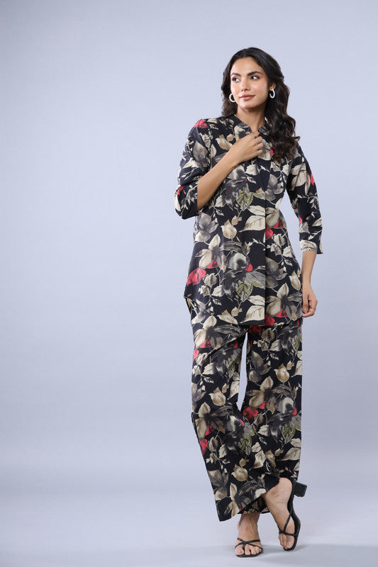 Autumn Whisper Cotton Printed Co-ord Set