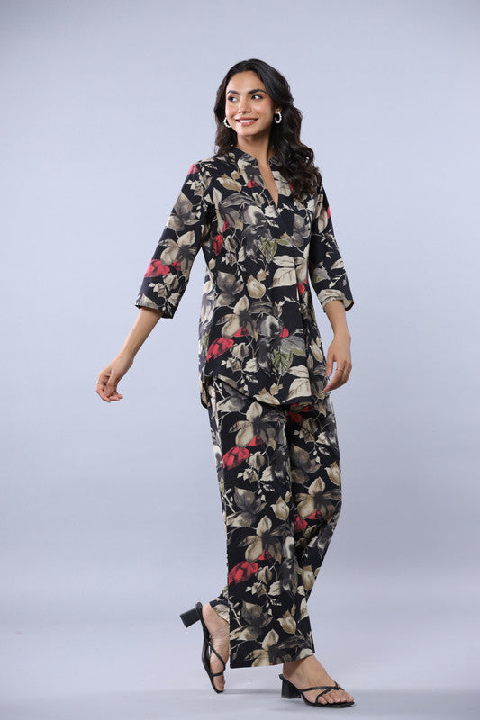 Autumn Whisper Cotton Printed Co-ord Set