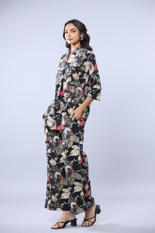 Autumn Whisper Cotton Printed Co-ord Set