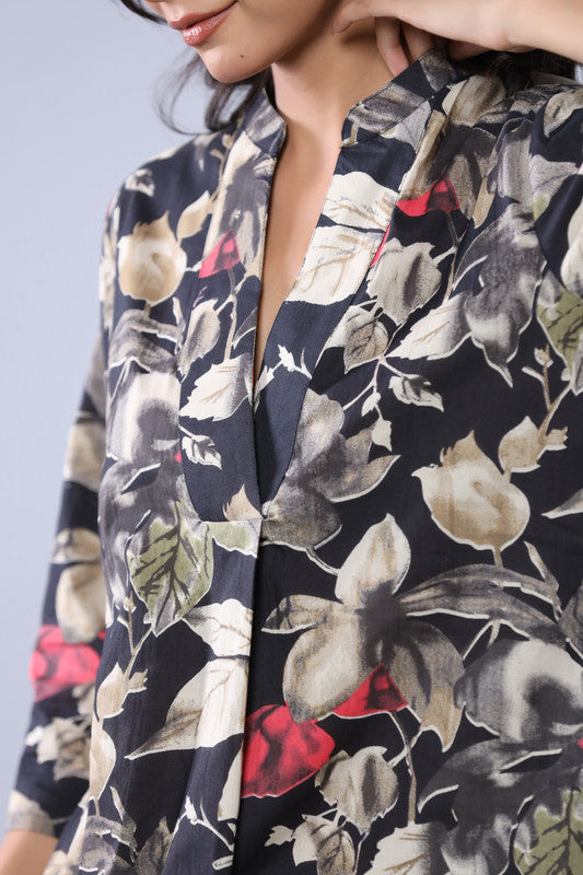 Autumn Whisper Cotton Printed Co-ord Set