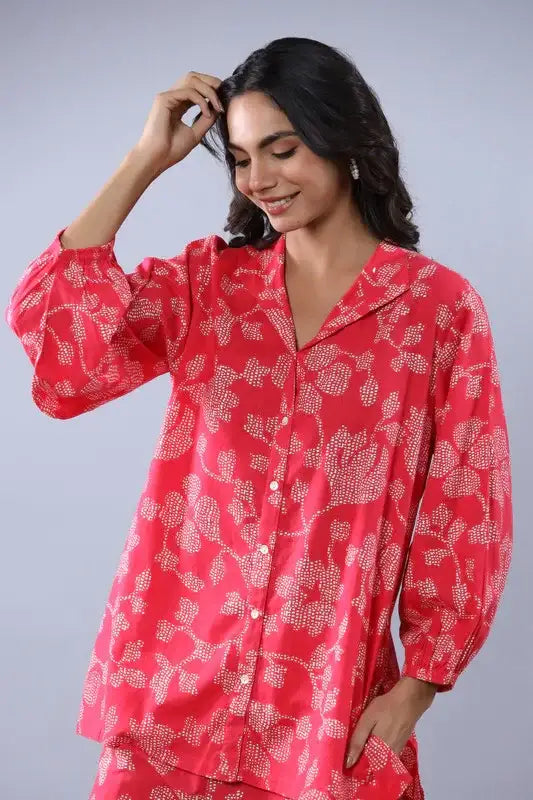 Pink Flora Canopy Cotton Co-ord Set