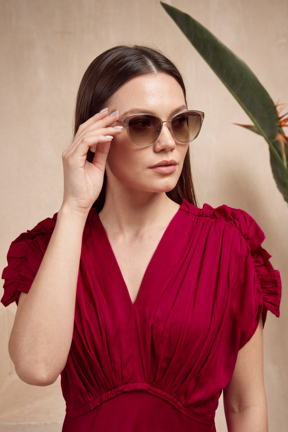 Scarlet Sangria Russian Silk Dress