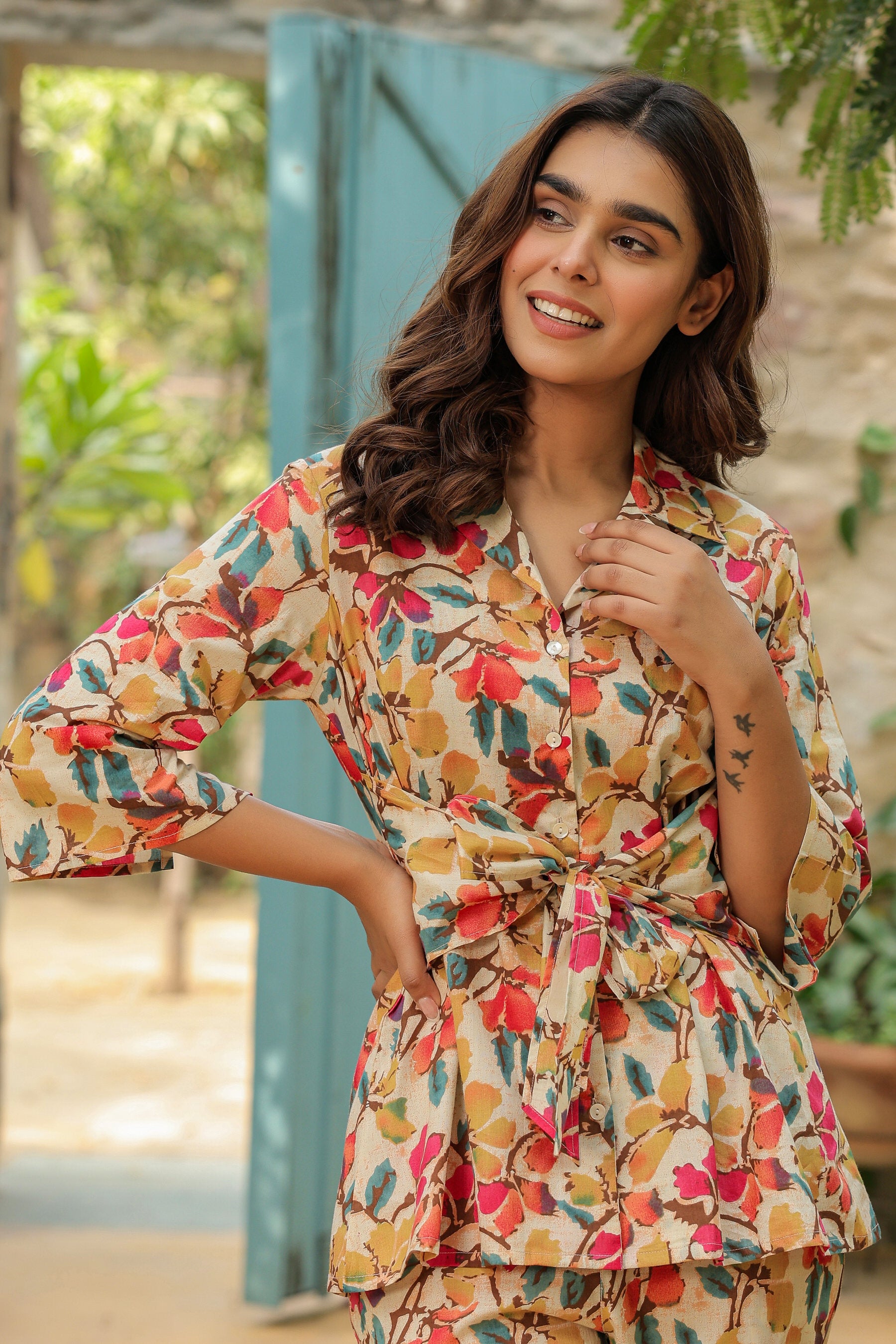 Renaissance Floral Cotton Co-ord Set