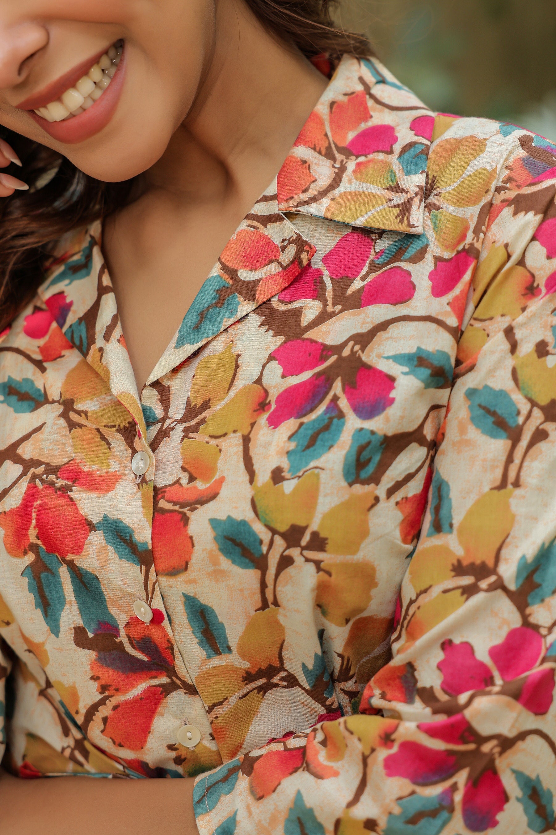 Renaissance Floral Cotton Co-ord Set