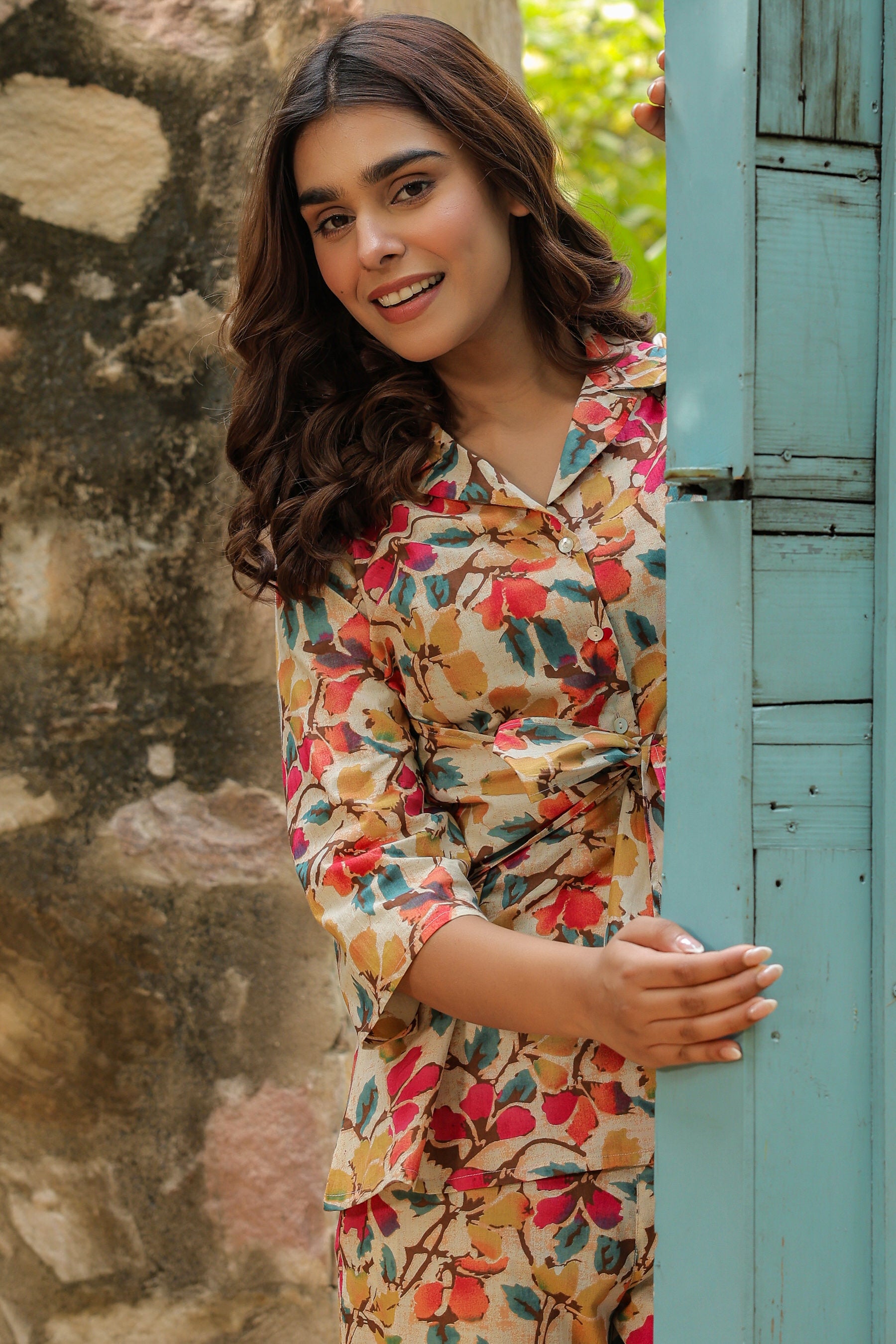 Renaissance Floral Cotton Co-ord Set
