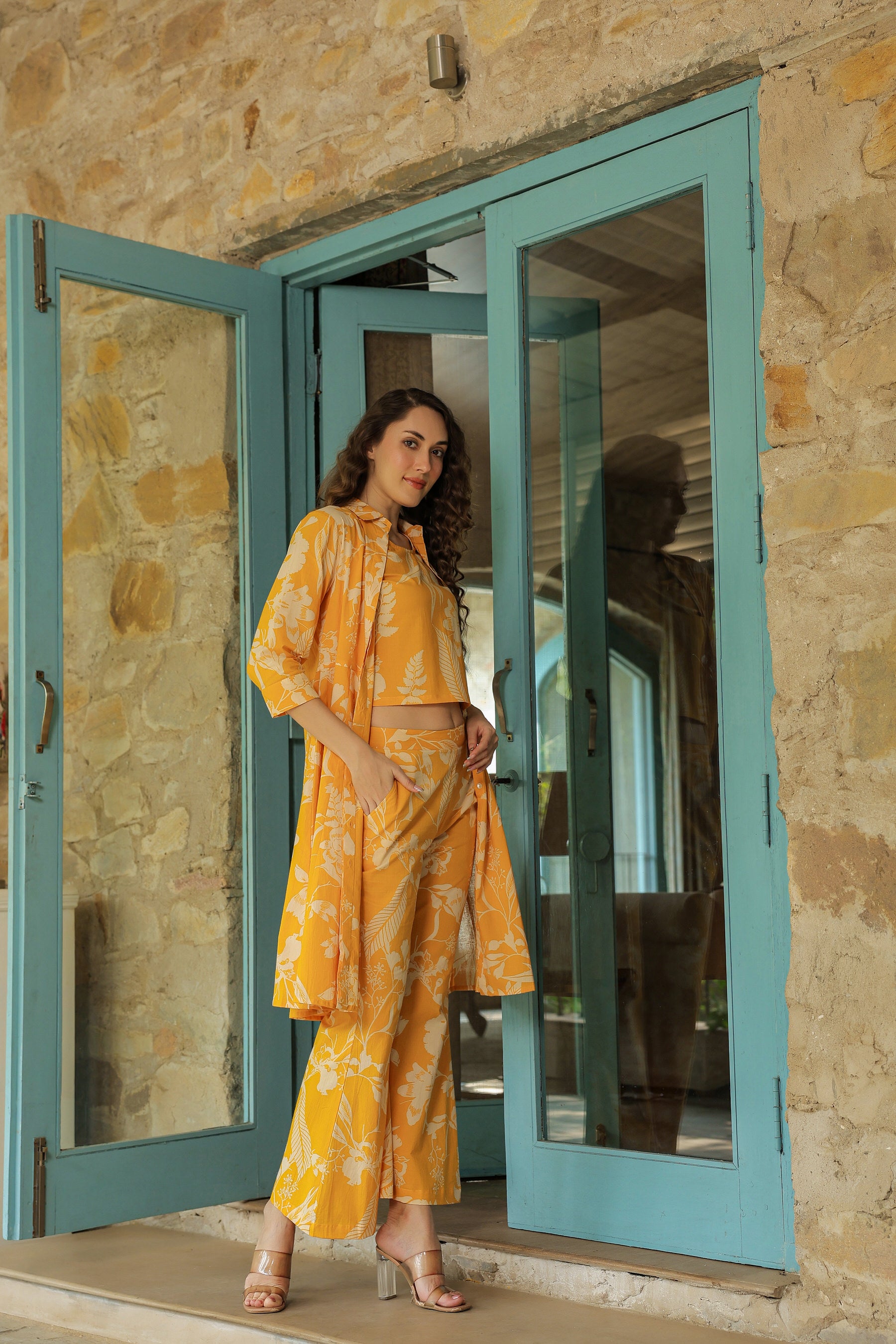 Honeybee Harmony Three Piece Cotton Co-ord Set