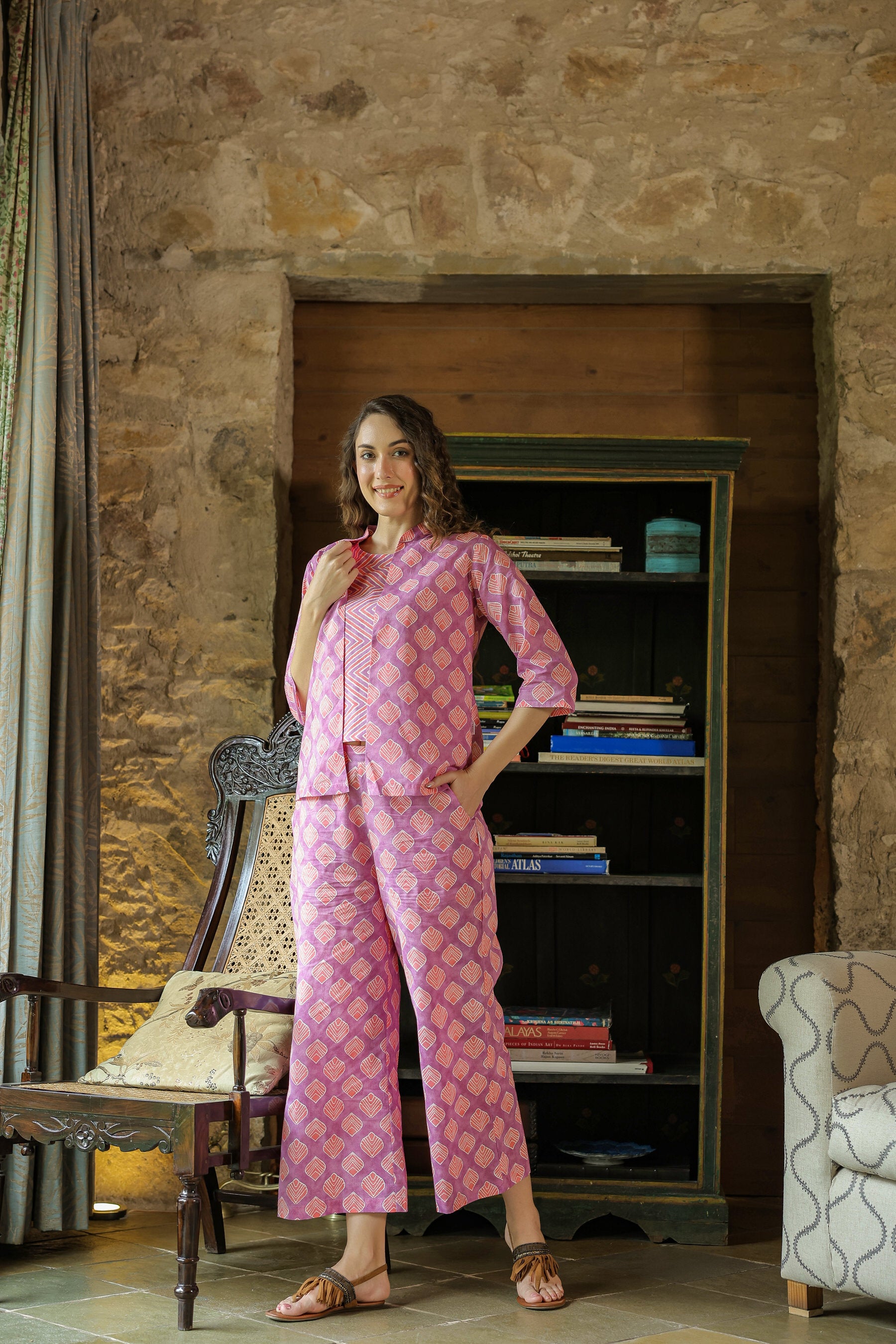 Mimosa Delight Three Piece Cotton Set