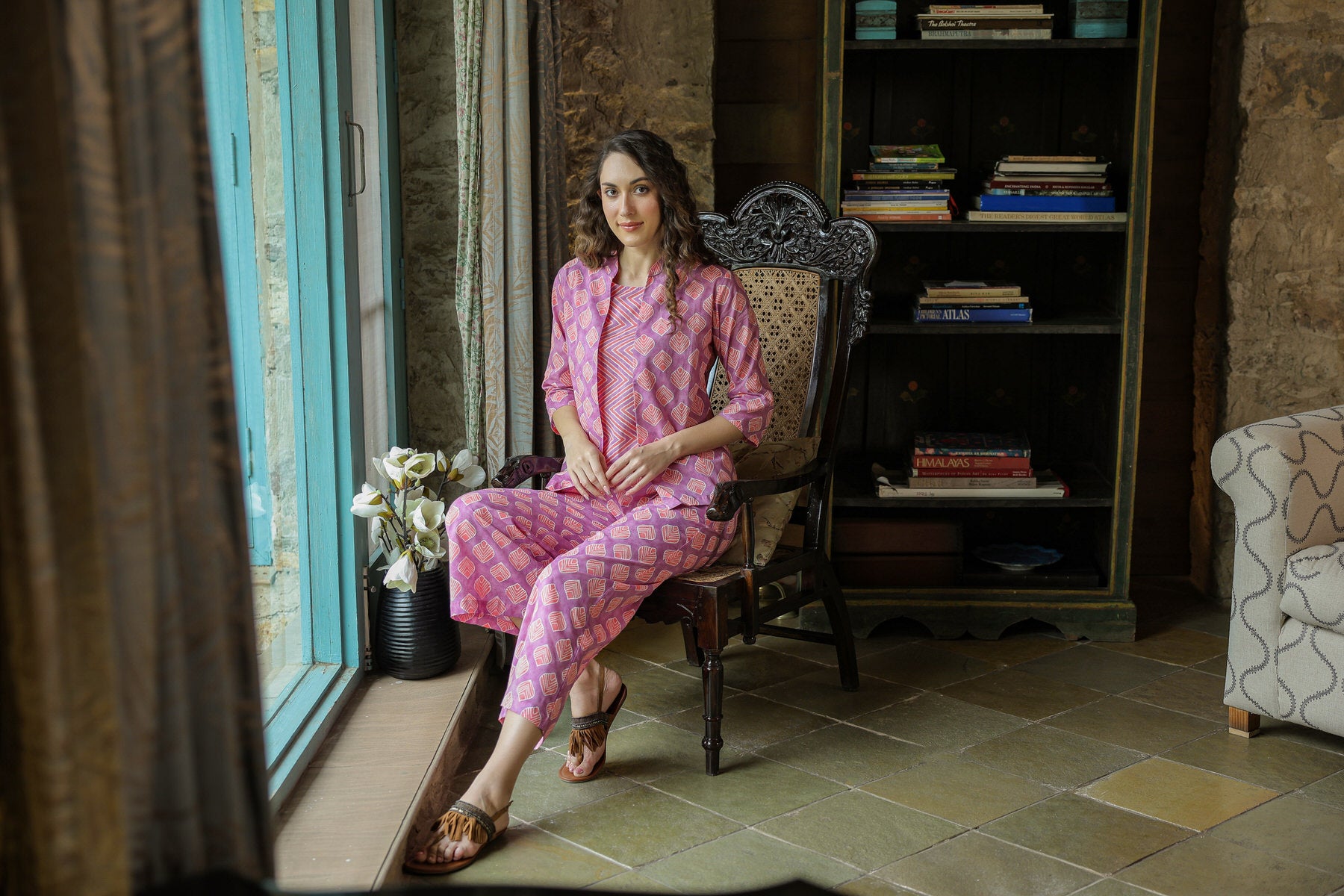 Mimosa Delight Three Piece Cotton Set