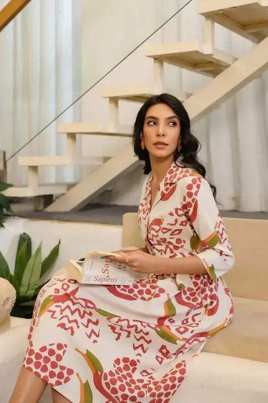 Mosaic Savanna Safari Cotton Flex Dress