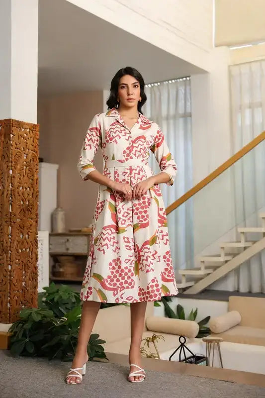 Mosaic Savanna Safari Cotton Flex Dress