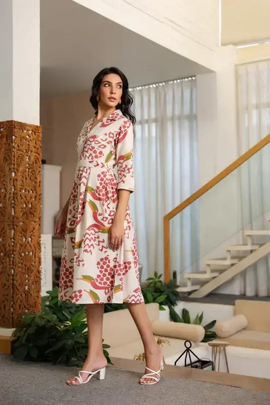 Mosaic Savanna Safari Cotton Flex Dress