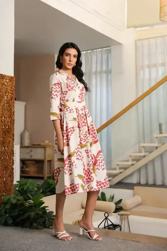 Mosaic Savanna Safari Cotton Flex Dress