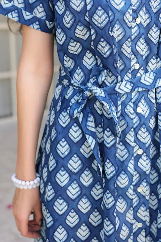 Indigo Blue Cotton Dress