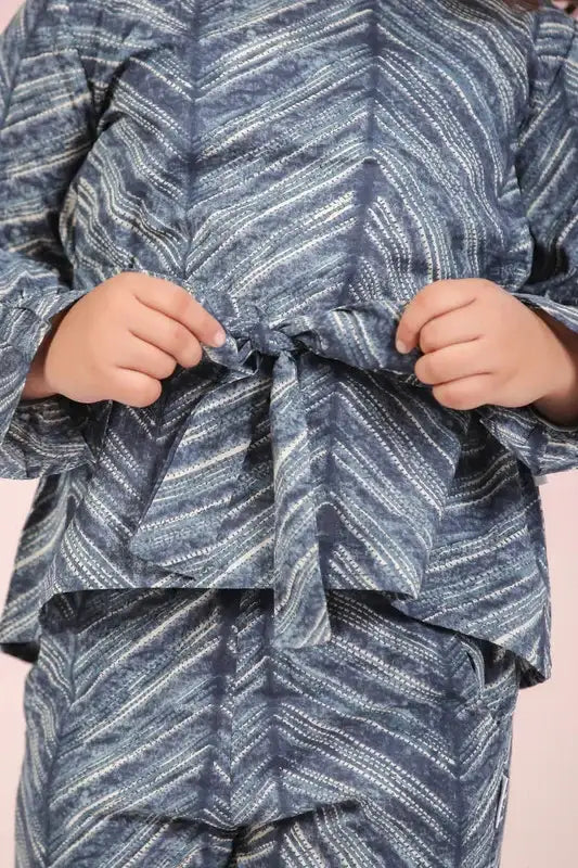 Azure Harmony Cotton Co-ord Set