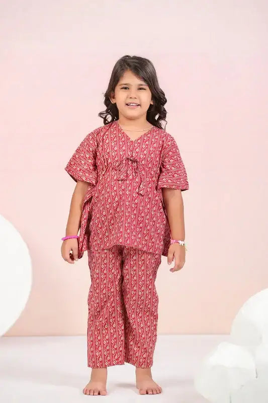 Ruby Traditional Cotton Kaftan Pyjama Set