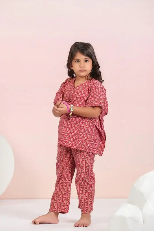 Ruby Traditional Cotton Kaftan Pyjama Set