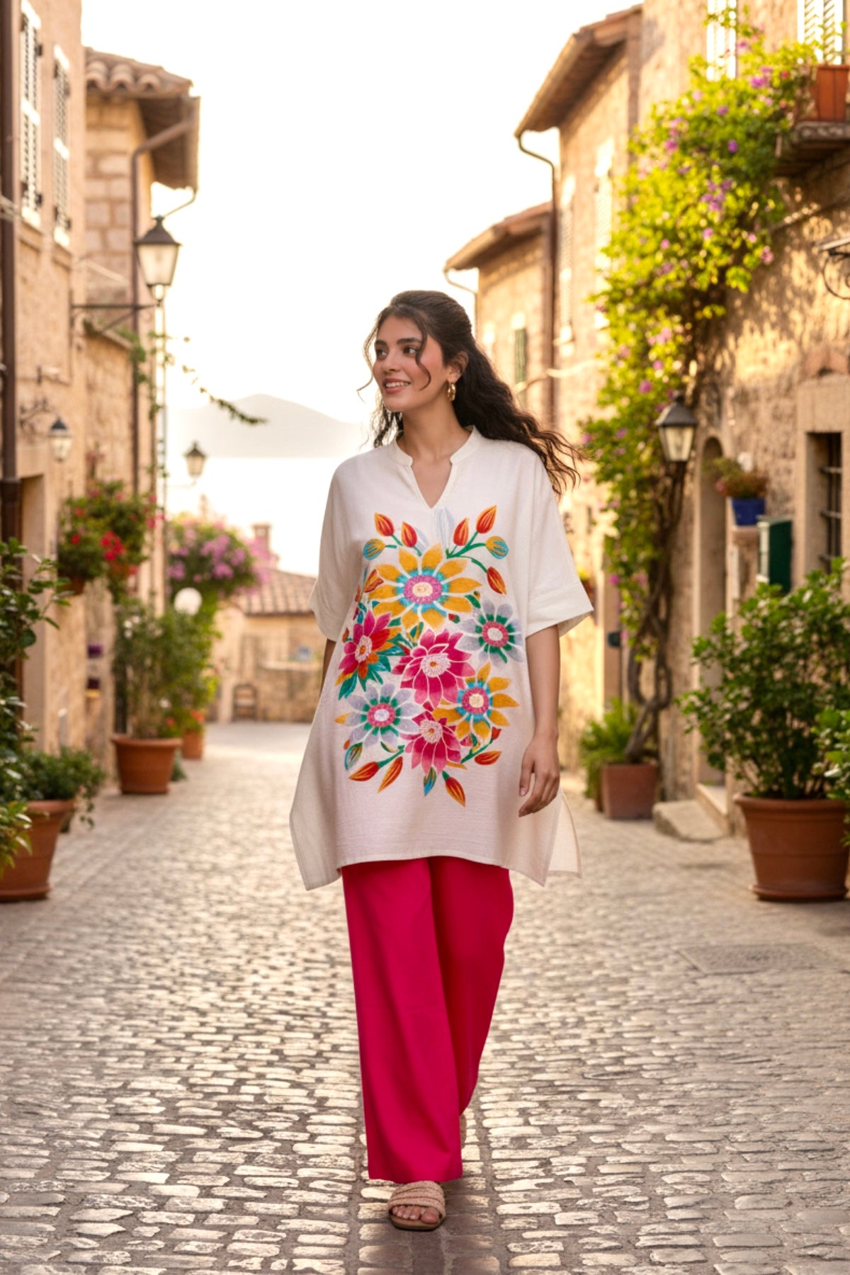 Meadow Cotton Flex Bloom Co-ord Set