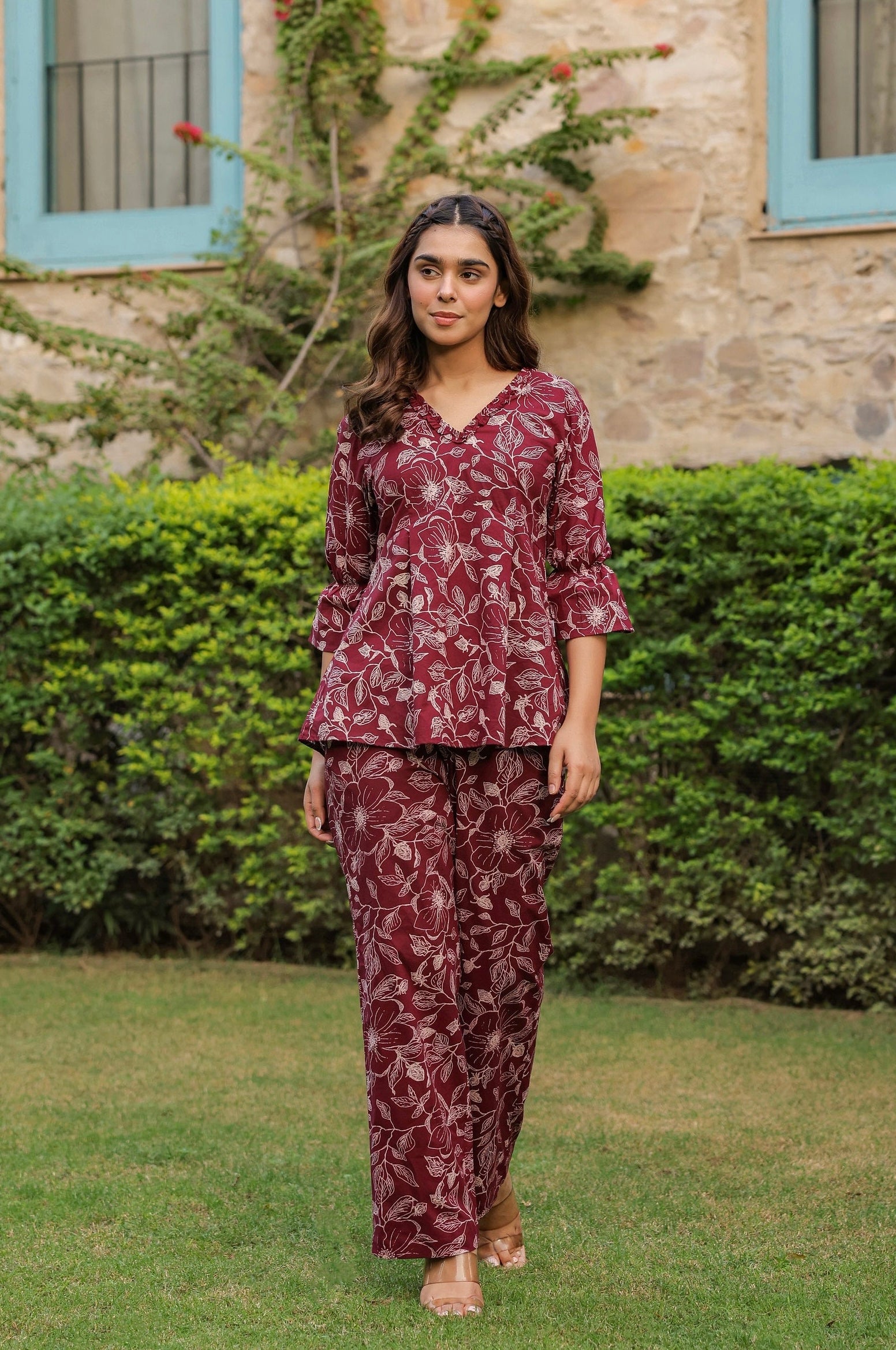 Radicchio Floral Cotton Co-ord Set