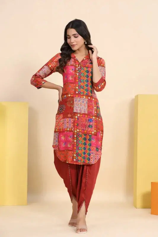 Colorplay Harmony Russian Silk Co-ord Set