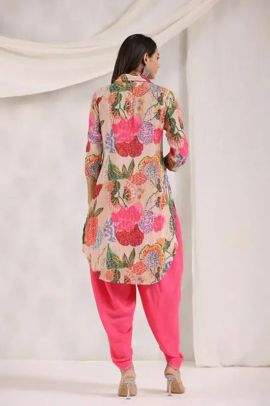 Rose Frost Russian Silk Co-ord Set