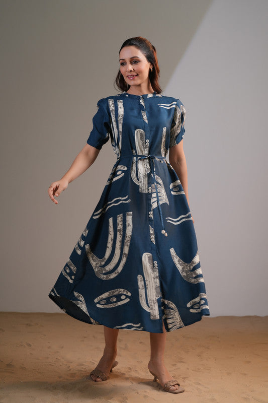 Dewy Mist Russian Silk Dress