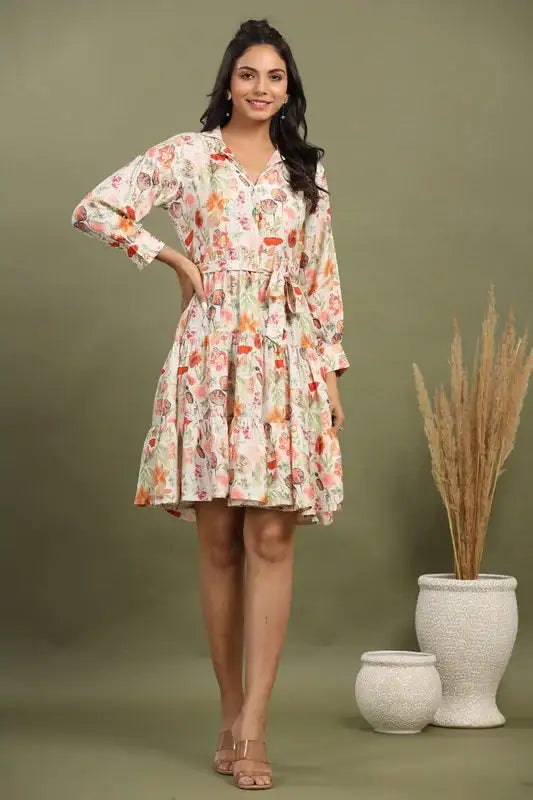 Blossom Breeze Russian Silk Dress