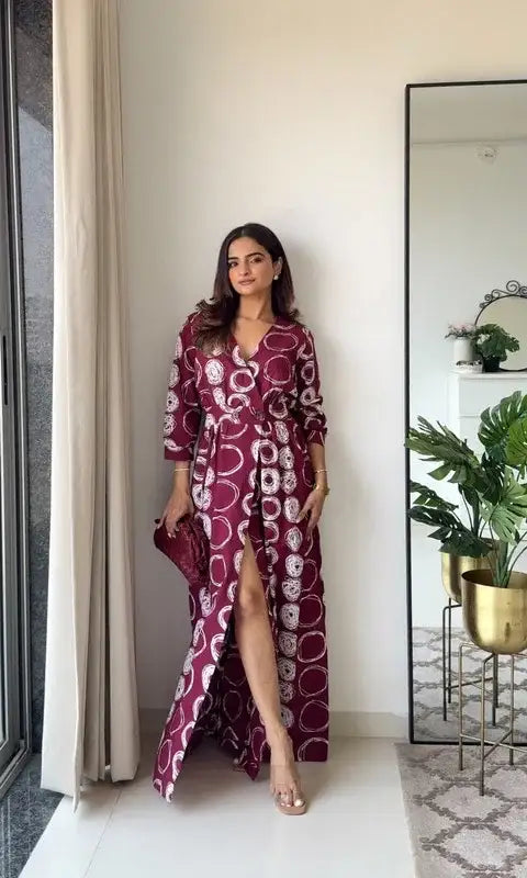 Rustic Rose Cotton Dress