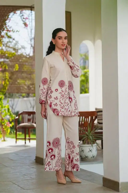 Floral Shell Cotton Flex Co-ord Set