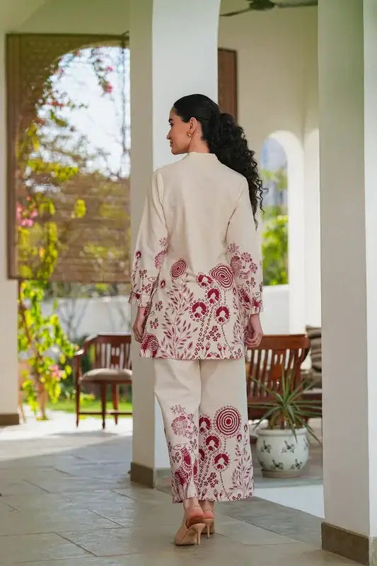 Floral Shell Cotton Flex Co-ord Set
