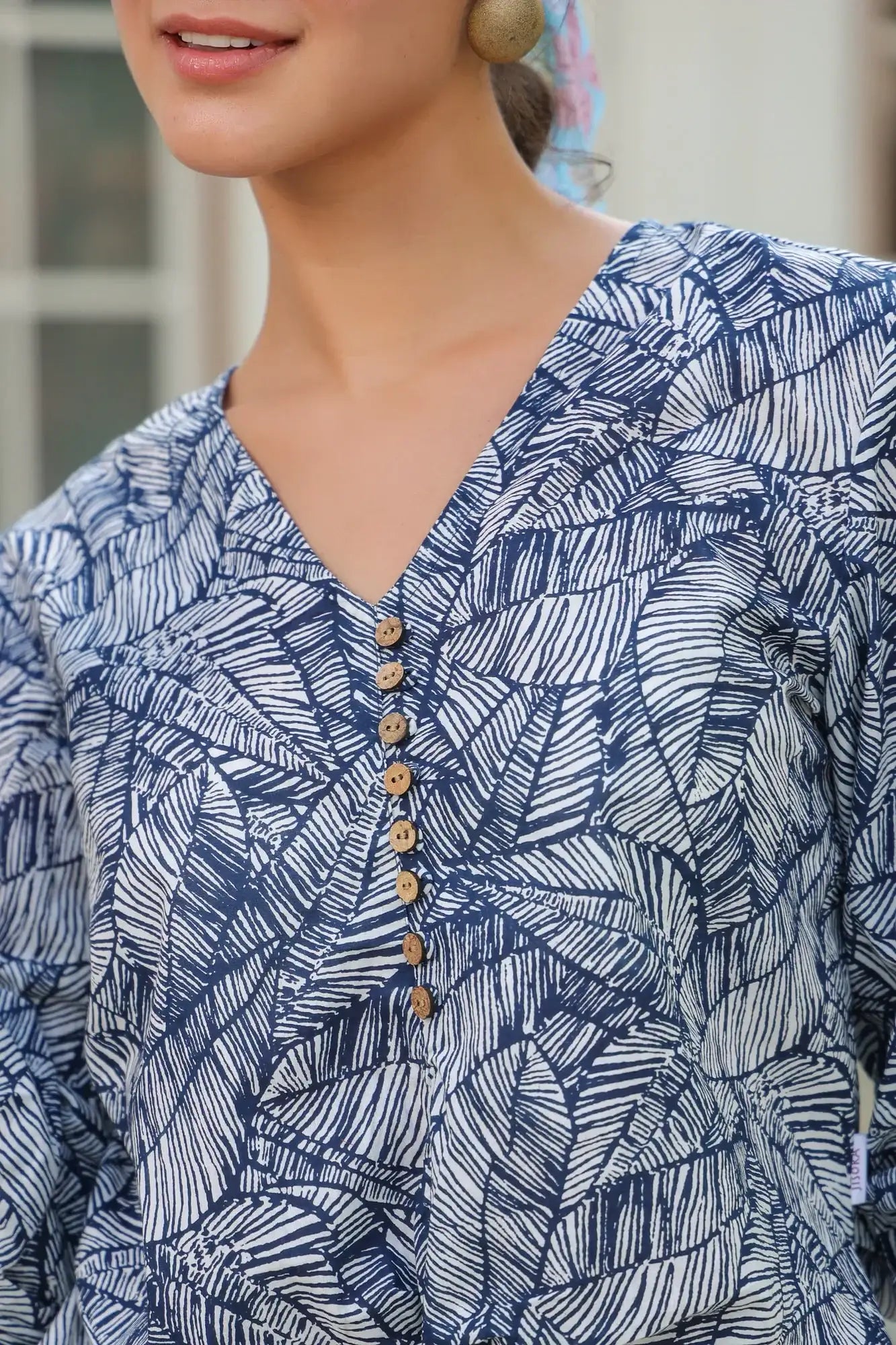 Leafy Embrace Cotton Co-ord Set