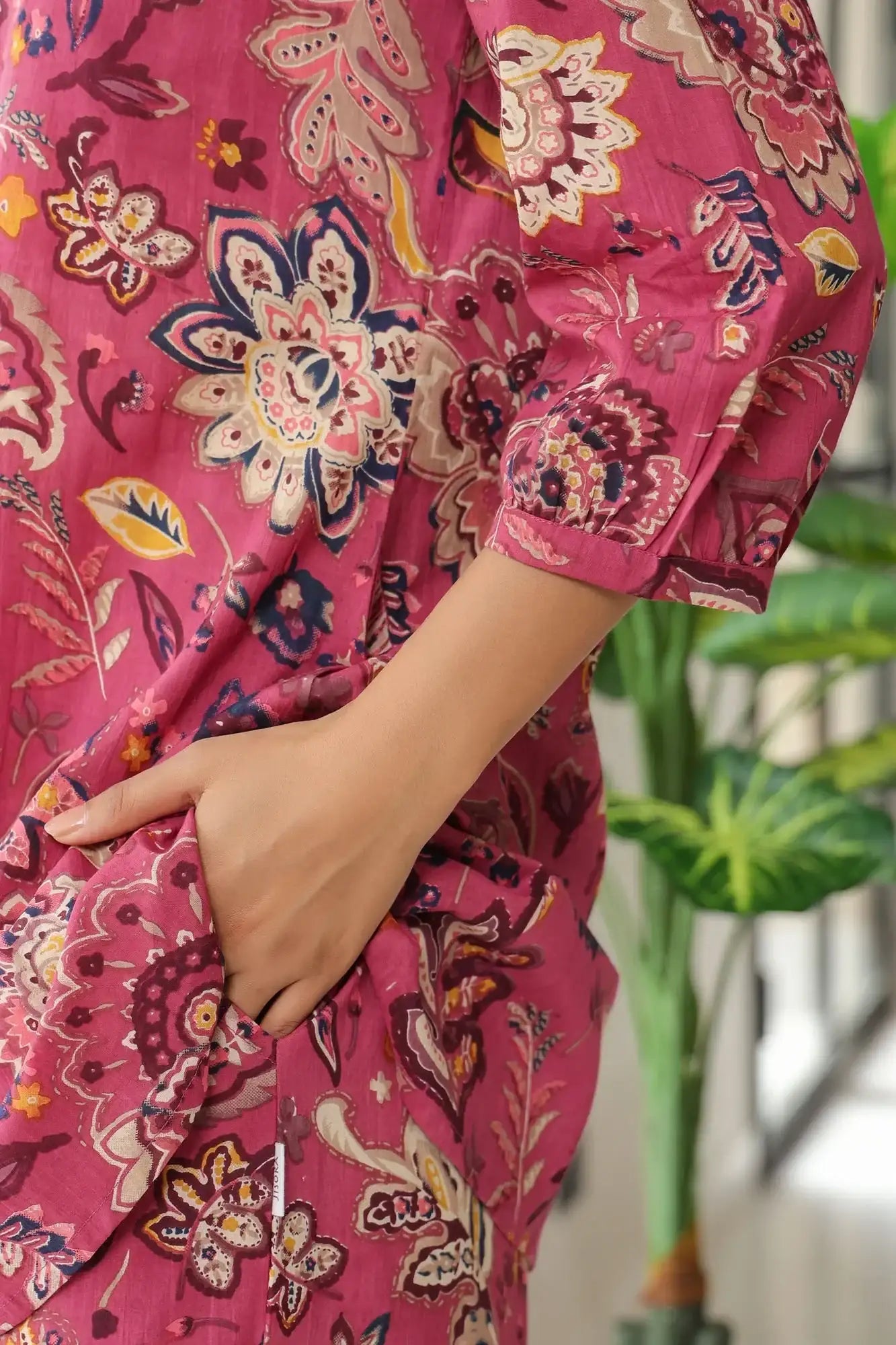 Garden Bliss Pink Cotton Co-ord Set