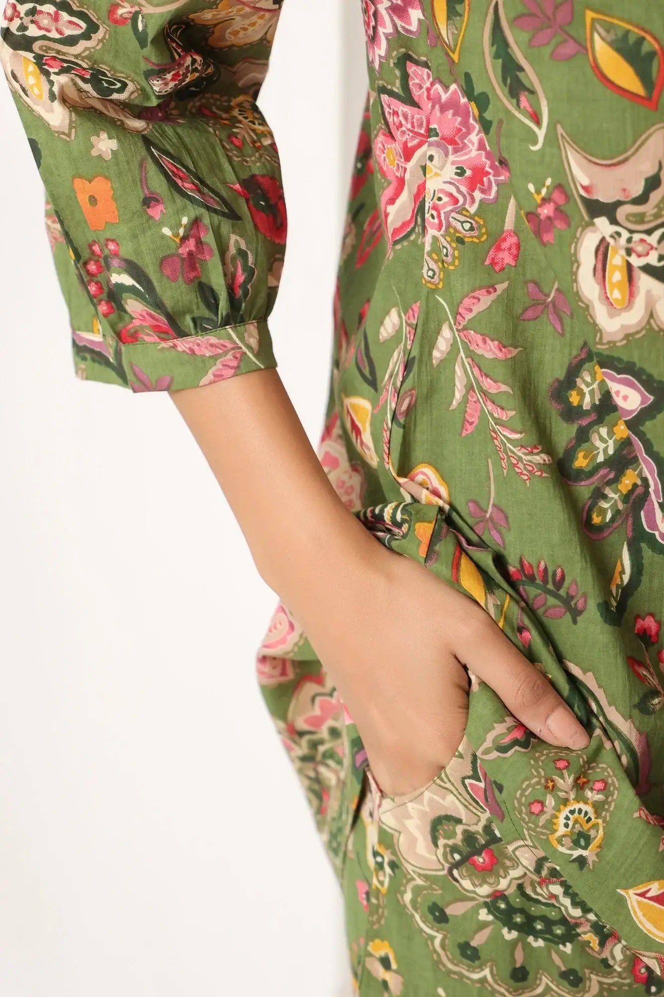Classic Grace Green Cotton Co-ord Set