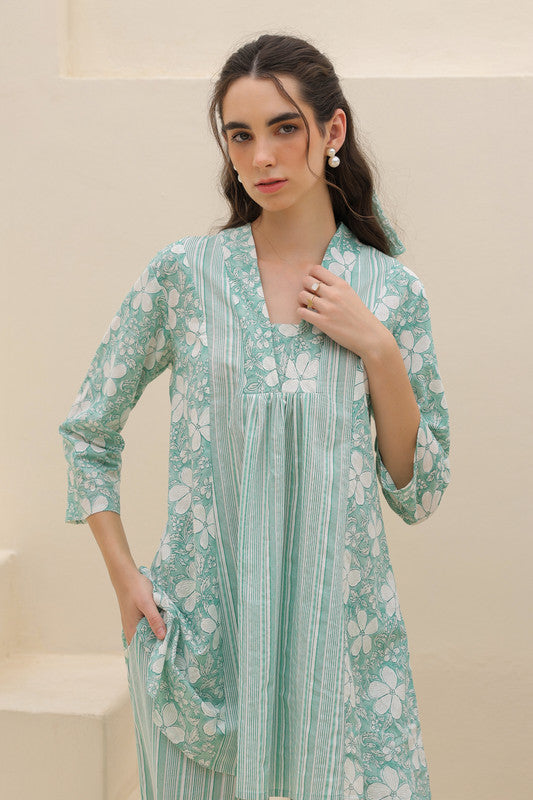 Ocean Haze Cotton Co-ord Set