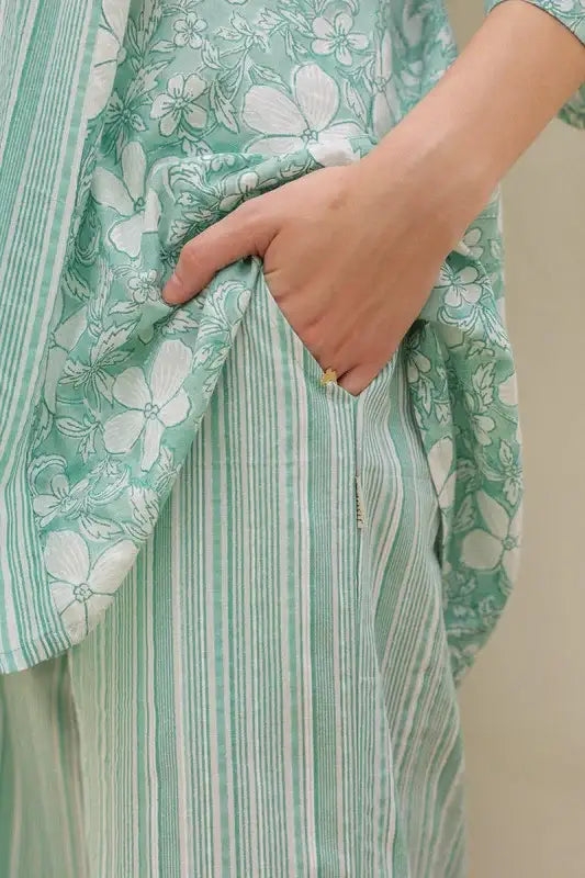 Ocean Haze Cotton Co-ord Set