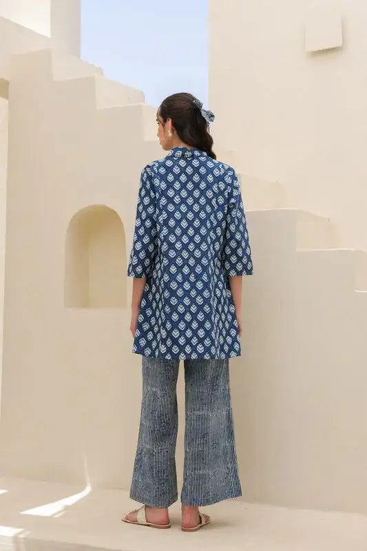 Sailing Blue Cotton Co-ord Set