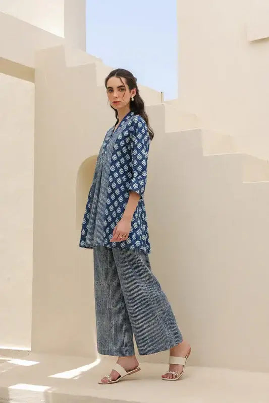 Sailing Blue Cotton Co-ord Set