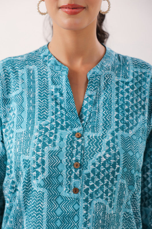 Everyday Ethnic Ensemble Turquoise CottonTop