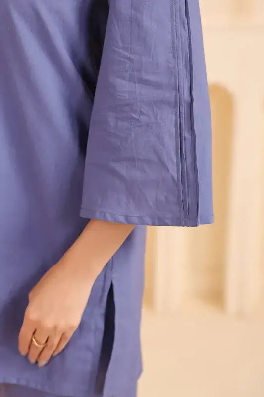 Periwinkle Ease Cotton Co-ord Set