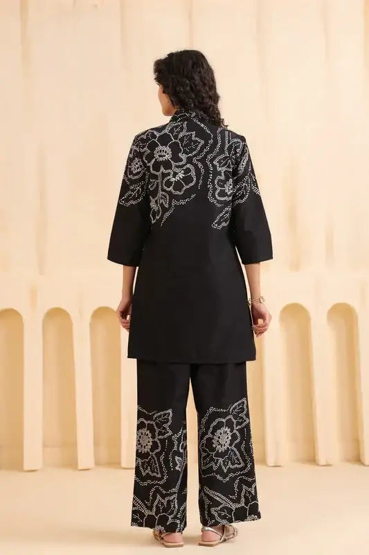 Noir Cotton Flora Co-ord Set