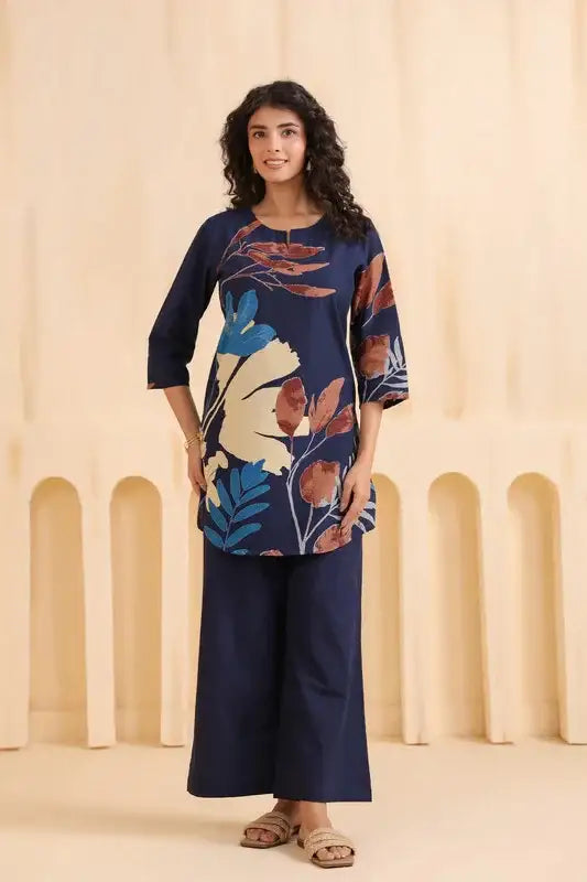 Midnight Cotton Petals Co-ord Set