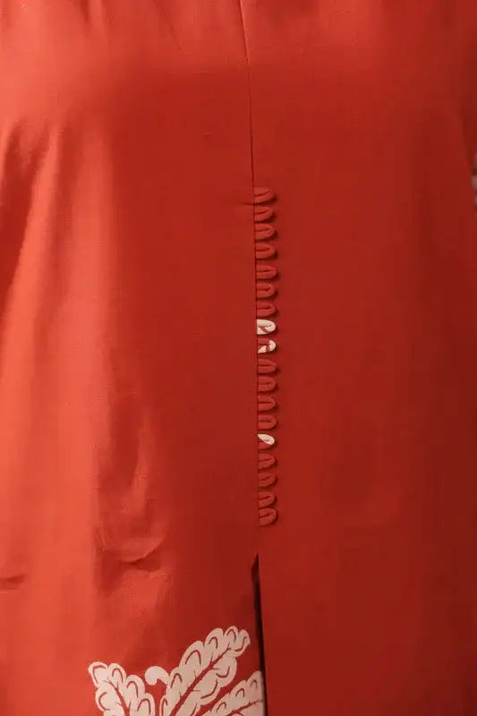 Rust Paisley Cotton Co-ord Set