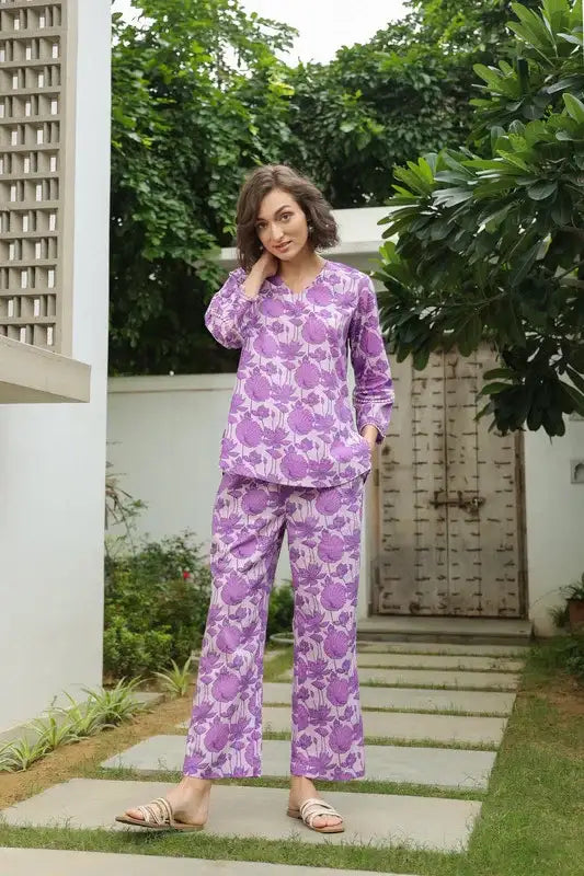 Lilac Serenity Cotton Co-ord Set