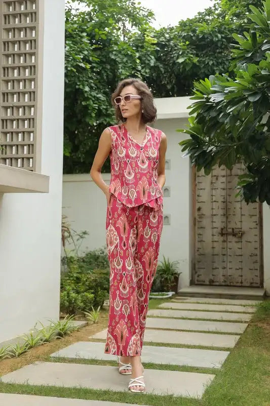 Ruby Rhapsody Cotton Flex Co-ord Set