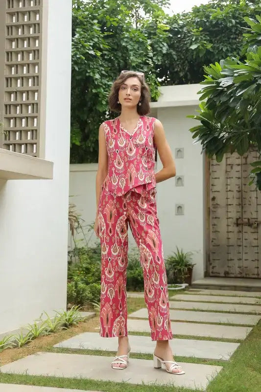Ruby Rhapsody Cotton Flex Co-ord Set